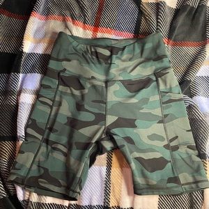 Camo Biker Shorts